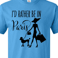 thumbnail image 4 of Inktastic I'd Rather Be in Paris- Shopping and Travel T-Shirt, 4 of 5