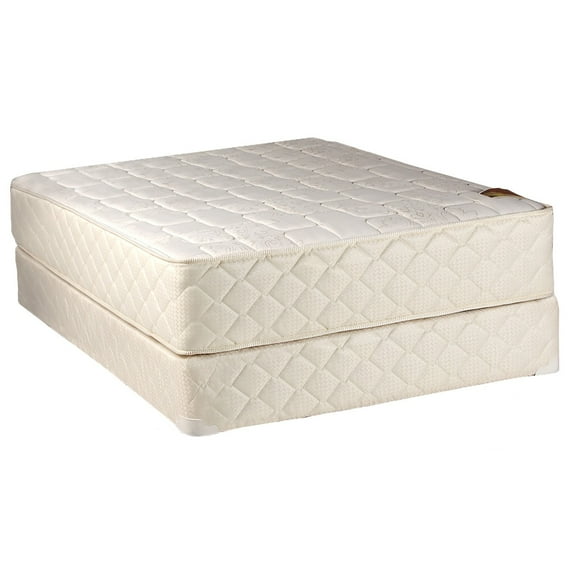 DS USA Grandeur Deluxe 2-Sided Gentle Firm Mattress and Box Spring Set with Mattress Protector Included - Orthopedic, Fully Assembled, , Longlasting (Twin 39"x75"x12")