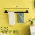 thumbnail image 3 of KOKOSIRI Bathroom 24 Inch Towel Bars Double Bath Towel Holders Wall Mount Matte Black B5005BK-L24, 3 of 9