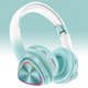 thumbnail image 4 of Auriculares inalámbricos Bluetooth con subwoofer luces LED auriculares deportivos para juegos con orejas - Verde, 4 of 8