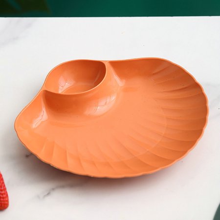 

Limei Candy Plate Store Snack Shell Shape Useful Smooth Edge Dried Fruit Plate