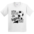 thumbnail image 3 of Inktastic Little Sister and Biggest Fan Soccer Player Youth T-Shirt, 3 of 5