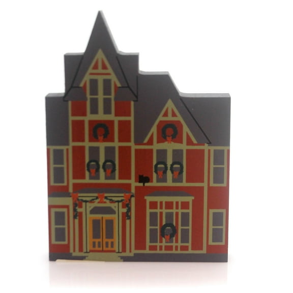 Cat's Meow Village 5.75In Overholt House, Wood, Hometown Christmas 1992 9922