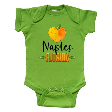

Inktastic Naples Florida Orange in Heart Gift Baby Boy or Baby Girl Bodysuit