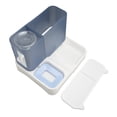 thumbnail image 3 of Comedero automático para gatos, transparente, de gran capacidad, 2 en 1, dispensador de comida y agua para gatos y perros, color azul., 3 of 14