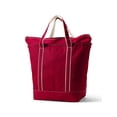 thumbnail image 3 of Lands' End Large Solid Color 5 Pocket Zip Top Canvas Tote Bag, 3 of 3