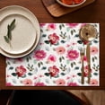 thumbnail image 5 of Pioneer Flower Floral Print Pattern Summer Placemats Table Placemats Set Of 4-Linen Kitchen Washable Placemats Table Mats 12x18 Inch Non-Slip Heat Resistant, 5 of 6