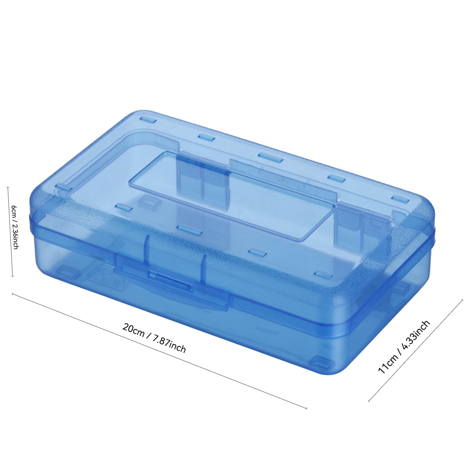 EGNMCR Pencil Box Large Capacity Plastic Pencil Case Boxes Hard Pencil Case Crayon Box with Snap-tight Lid Plastic Pencil Boxes Supply Boxes for Boys School Classroom C - Fall Savings Clearance