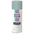 Gray, Quick Color Flat All Purpose Enamel Spray Primer390617, 10 oz, 6
