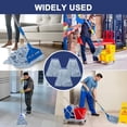 thumbnail image 2 of 3 Pack Heavy Duty Commercial Mop Head Replacement,Looped End String Cotton Mop Heads,Industrial Wet Mops Refill for Floor Cleaning(Blue), 2 of 7
