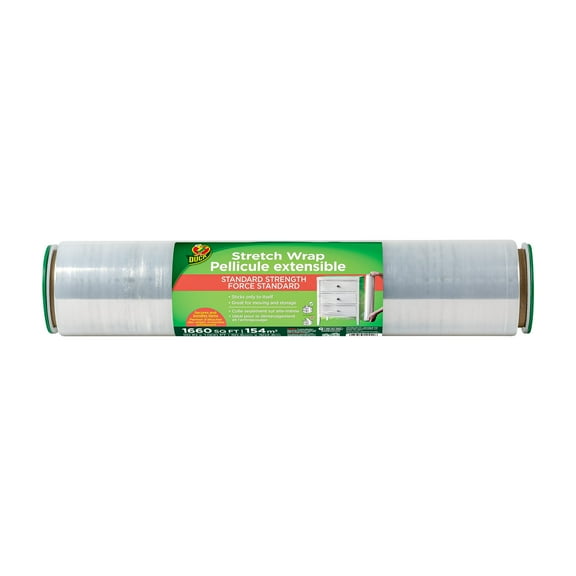 Duck Brand 20 in. x 1000 ft. Clear Stretch Wrap Film