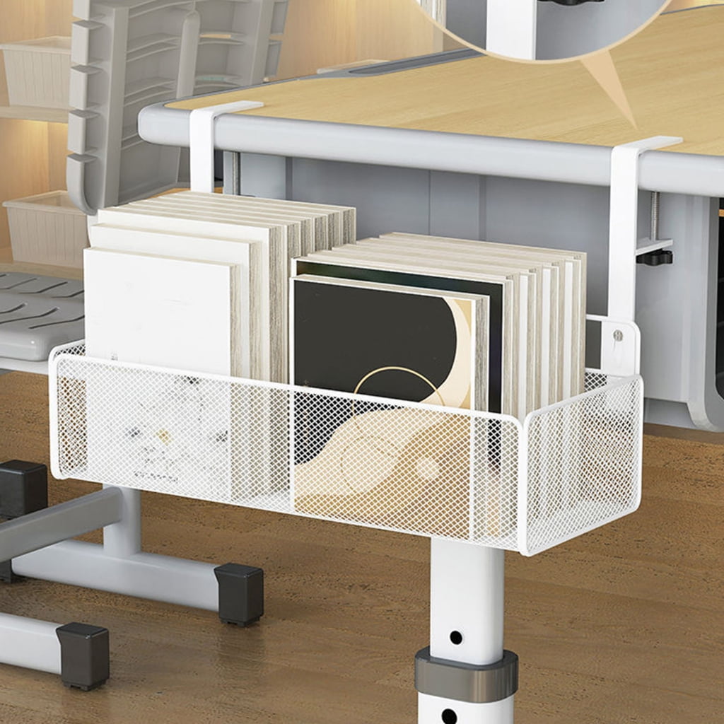 Multipurpose Desk Organizers Basket Desk Under Organization Container Practical Hanging Storage Basket