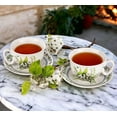 thumbnail image 6 of STPgoods Lily of the Valley Bone China Tea Cup and Saucer Set for 1 in Gift Box 8.45 fl oz Kitchen Teacup Porcelain Tea and Coffee Cup, 6 of 8