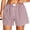 Brown White Plaid, variant on Cueply Women's Plus Size Plaid Shorts Cotton Button Gingham Lounge Shorts Summer Casual Beach Shorts with Pockets