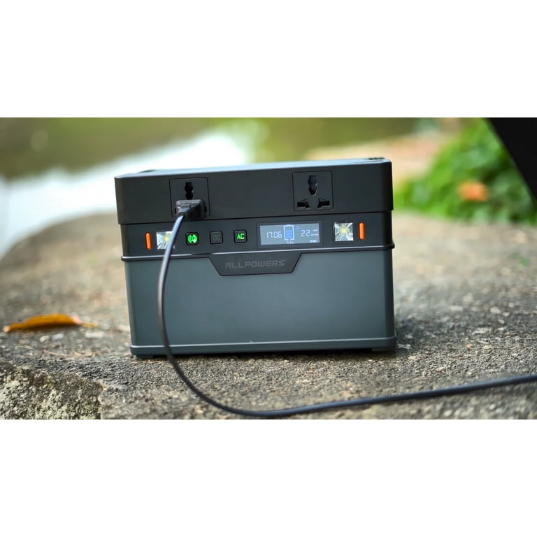 ALLPOWERS S1500 1092Wh 1500W Portable Power Station, MPPT Solar Generator  Backup Battery with 4 AC Outlets Power Supply for Camping RVs Travel CAPA