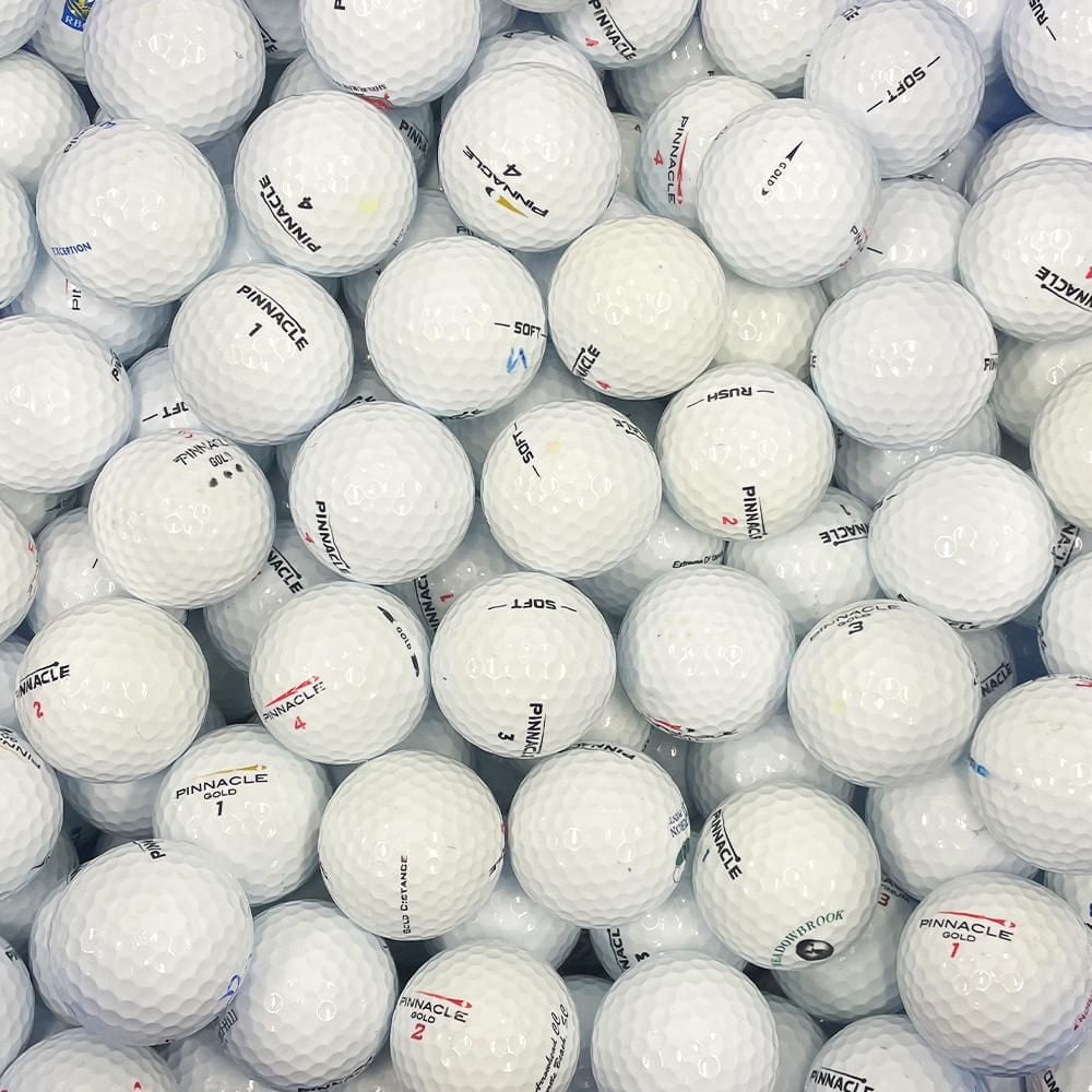 Mulligan - 100 Pinnacle Mix AAA Recycled Used Golf Balls, White