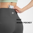 thumbnail image 4 of Pantalones de yoga acampanados para mujer, pantalones de cintura alta con realce de glúteos y pierna ancha, pantalones deportivos de fitness - negro630, 4 of 5