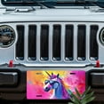thumbnail image 5 of License Plate, Cool Unicorn Portrait Decorative Front,Personalized Stainless Steel License Plate Cover For Men Women,12.2" X 6.2", 5 of 6