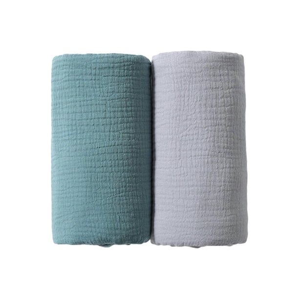 2Pcs Lightweight Cotton Baby Towels Highly Absorbent Bath Essentials for Delicate Skin Rouge Red Flowers