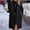 Black jacket for women, variant on Usmixi Winter Womens Sherpa Jacket Womens Plush Overcoat Fluffy Fleece Lapel Loose Long Coat Long Sleeve Button Down Winter Thickened Warm Fuzzy Plush Outwear with Pocket Up to 65% off