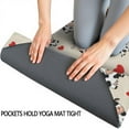 thumbnail image 3 of Beige Cow Heart Pattern Hot Yoga Mat Towel Non Slip for Hot Yoga - Quick-Drying Yoga Mat Cover with 4 Corner Pockets with Travel Bag - Hot Yoga Towel Non Slip Grip Moisture Wicking Sweat 70"x26", 3 of 6