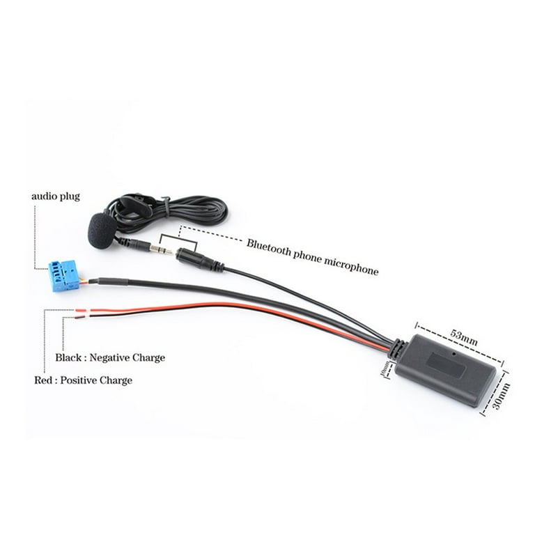 Cheap 5V-12V Car 2RCA Bluetooth 5.0 Wireless Connection Adapter AUX Music  Mic Phone