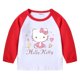 thumbnail image 3 of Camiseta de algodón de Hello Kitty para chico de otoño, camiseta de manga larga con cuello redondo y dibujos animados, ropa para niños y niñas, 3 of 5