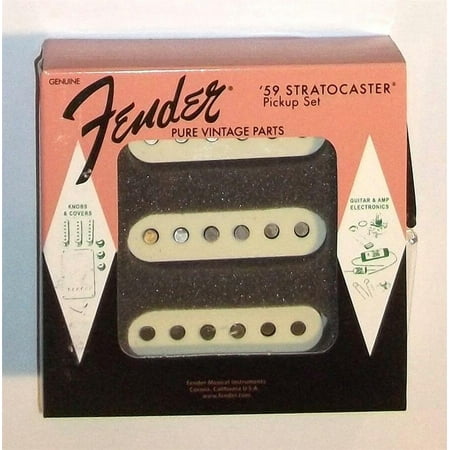 Fender® Pure Vintage '59 Stratocaster Pickup Set~Alnico 5~0992236000~Brand (Best Stratocaster Pickups For Rock)