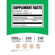 BulkSupplements Sunflower Lecithin Softgels - 240 Softgels