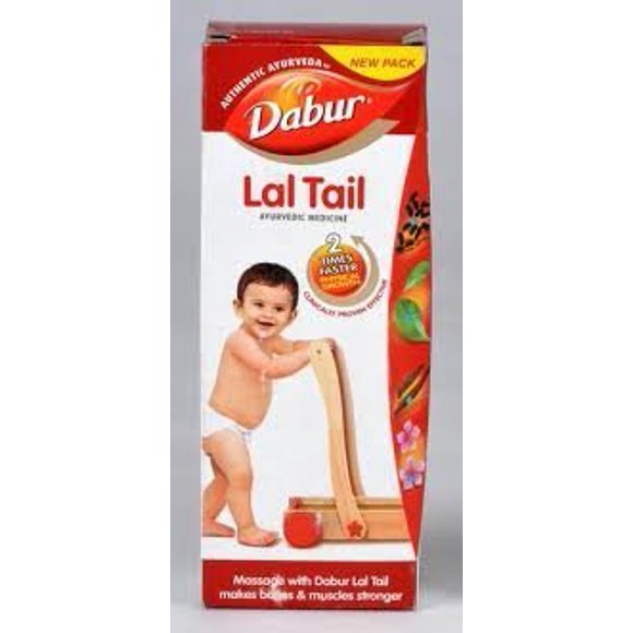 Aceite de Masaje para Bebés Dabur Lal Tail 200ml Pack de 2