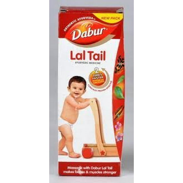 Aceite de Masaje para Bebés Dabur Lal Tail 200ml Pack de 2