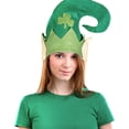 thumbnail image 3 of Irish Festivals Cute Clover Leprechaun Ears Shamrock Elves St. Patrick's Day Leprechaun Elf Hat, 3 of 8