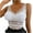 White, variant on XZNGL Women Fashion Lace Sling Vest Hollow Mesh See-Through Bodysuit Suit Set