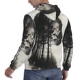 thumbnail image 6 of Fotbe Men's Hoodie with Double Exposure Cat Forest Pattern - Kangaroo Pocket Pullover Hooded Sweatshirt, Perfect for Daily Wear, Travel, and Home-X-Large, 6 of 7