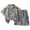 Z1-Gray, variant on Staki Children's Beach Shirt Set Boys 2 Pieces Summer Beach Outfits Short Sleeve Button Down Shirts and Shorts Vacation Texture Sets for Kids 6Y 7Y 8Y,White 9-10 Years