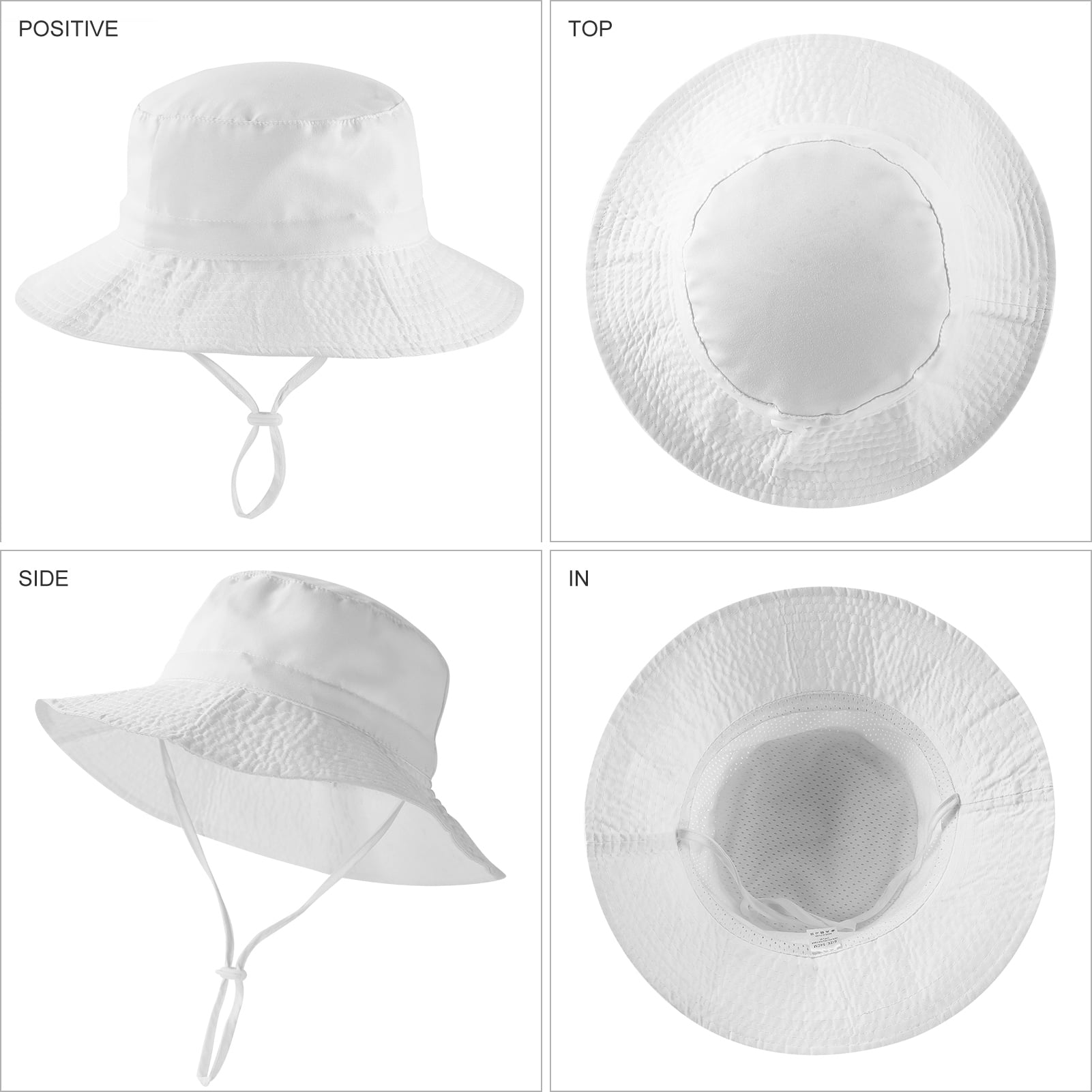 Peaoy Baby Sun Hat UPF 50+ Sun Protective Wide Brim Beach Hat for