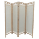 thumbnail image 2 of Biombo Mampara MARDAM Madera DE Pino Natural 4 Paneles Hueso, 2 of 2