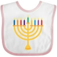 thumbnail image 3 of Inktastic Hanukkah Menorah Candles Boys or Girls Baby Bib, 3 of 4