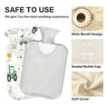 thumbnail image 4 of 2L Hot Water Bottle with Soft Velvet Cover PVC Hot Water Bag for Pain Relief Long-Lasting Warmth Cute Farmyard Pattern, 4 of 8