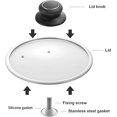 thumbnail image 3 of Mistayd 4Pcs Universal Pot Lid Top Replacement Knob,Heat Resistant Kitchen Replacement Pan Lid Holding Handles, Great for Slow Cookers, Skillets, 3 of 5