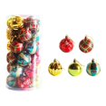 thumbnail image 1 of 30 bolas colgantes navideñas coloridas, decoración navideña, suministros para fiestas, abalorios de 6 cm para fiestas en el jardín, recuerdos de boda Rojo Verde Oro, 1 of 8
