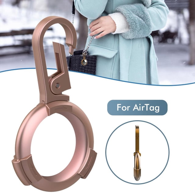 Caja De Metal Compatible Con Airtags Bluetooth Tracker Funda Protectora De Piel Llavero De Metal seitruly EL017754-10