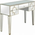 thumbnail image 5 of HomeRoots 396856 31 x 43.25 x 15 in. Antiqued Silver Crystal Console Table, 5 of 7