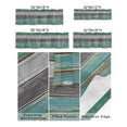 thumbnail image 3 of Kitchen Cafe Valance Curtain for Small Windows,Vintage Gray Green Gradient Wood Board Rod Pocket Short Valances Retro Farm Window Treatment Panel for Living Room/Bedroom/Bathroom,42x18in, 3 of 9