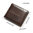 thumbnail image 2 of TAZAG Men's Genuine Leather Simple Bi-fold Wallet Anti-theft RFID Card Holder, 2 of 5