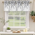 thumbnail image 3 of 2 Pack Valances for Windows, Grey Eucalyptus Window Valances for Living Room/Bedroom/Bathroom, Watercolor Spring Weeping Botanical Light Filtering Kitchen Curtain Valance 54"W x18" L, 3 of 9