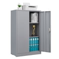 thumbnail image 5 of Triple Tree Metal Storage Cabinet, Locking, Gray, 42" Width, 2 Shelves, 5 of 7