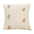 thumbnail image 2 of COM1950s Embroidered Rose Pillow Cover for Sofa and Bed,Floral Design Decorative Cushion Case,Easy To Clean and Replace,Ideal for Lumbar Support Holiday Gift,17.7X17.7 Inch, 2 of 9