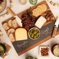 thumbnail image 6 of Twine Rustic Wood and Slate Charcuterie Board, Cheese and Meat Serving Tray, 6 of 7