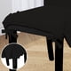 thumbnail image 5 of Fundas para Sillas de Comedor Elásticas Fácil de Colocar Parsons 2 Piezas en Negro, 5 of 7